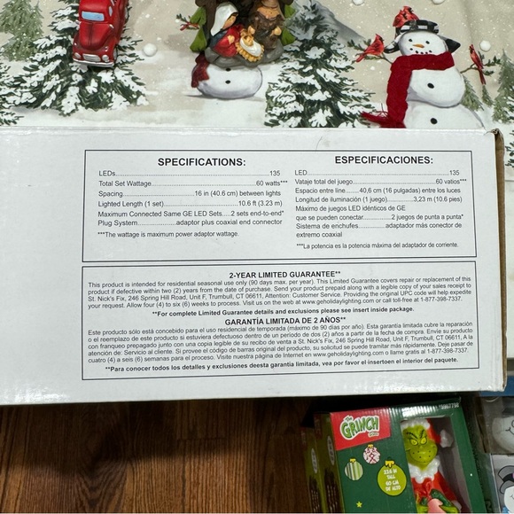 GE 9 Ct G-100 10.6-ft Warm White LED Plug-In Christmas Weddings Ornament Lights - Picture 7 of 7